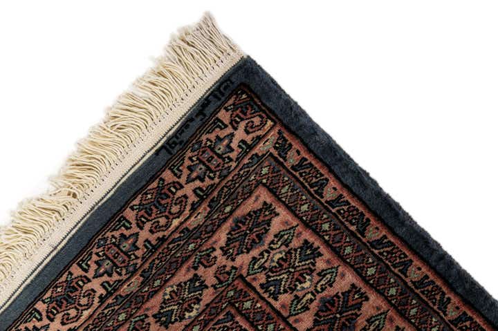 3' 2 x 4' 11 Hand Knotted Bokhara Oriental Wool Rug