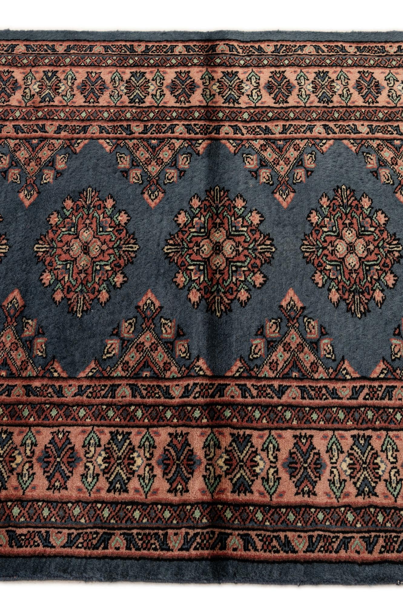 3' 2 x 4' 11 Hand Knotted Bokhara Oriental Wool Rug