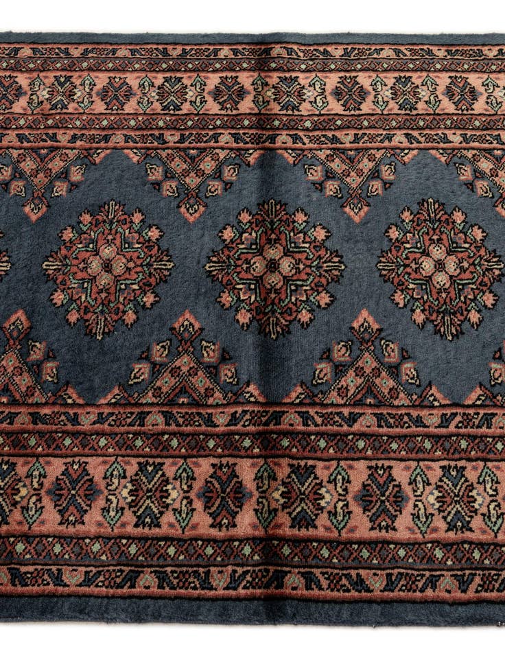 Detail image of 3' 2 x 4' 11 Hand Knotted Bokhara Oriental Wool Rug