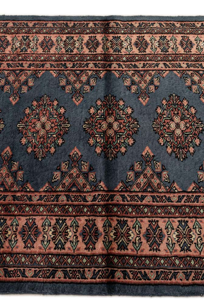 3' 2 x 4' 11 Hand Knotted Bokhara Oriental Wool Rug