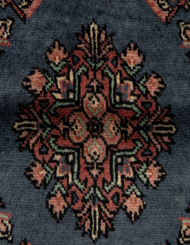Detail image of 3' 2 x 4' 11  Hand Knotted Bokhara Oriental Wool Rug