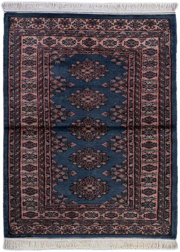 3' 2 x 4' 11 Hand Knotted Bokhara Oriental Wool Rug
