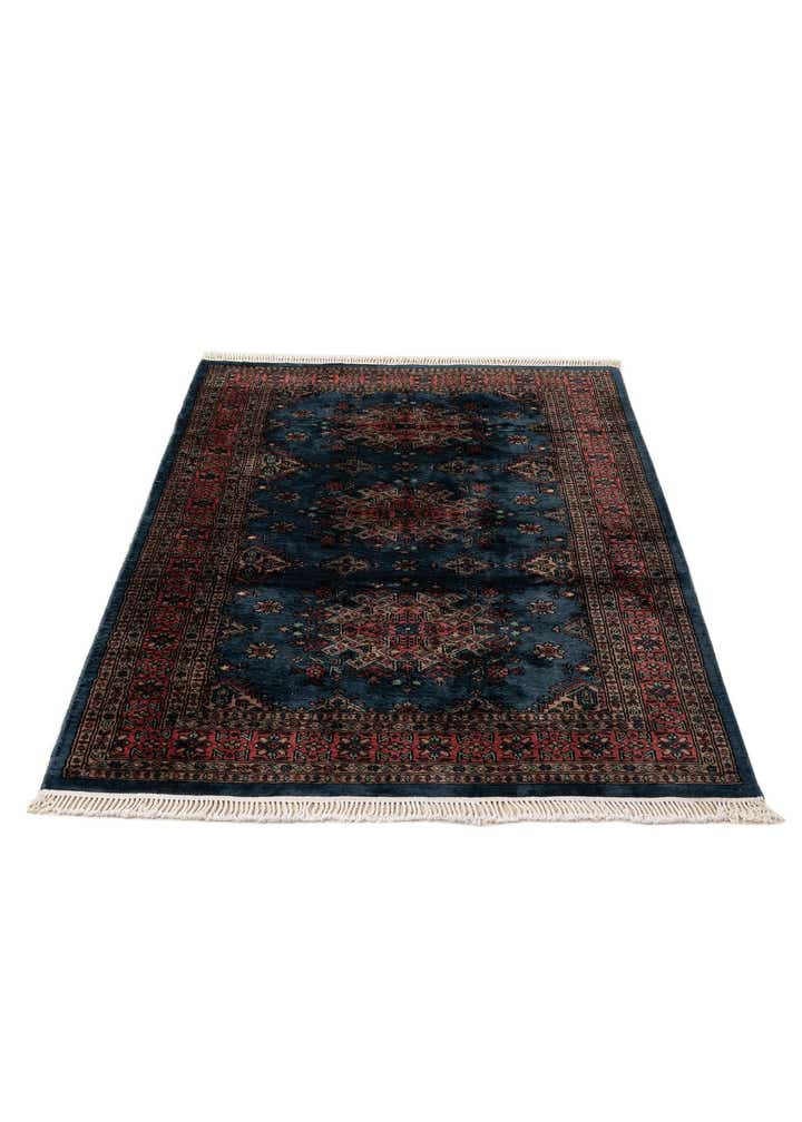 4' 3 x 6' Hand Knotted Bokhara Oriental Wool Rug