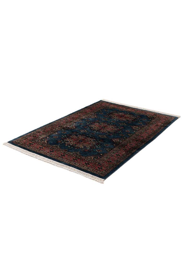 4' 3 x 6' Hand Knotted Bokhara Oriental Wool Rug