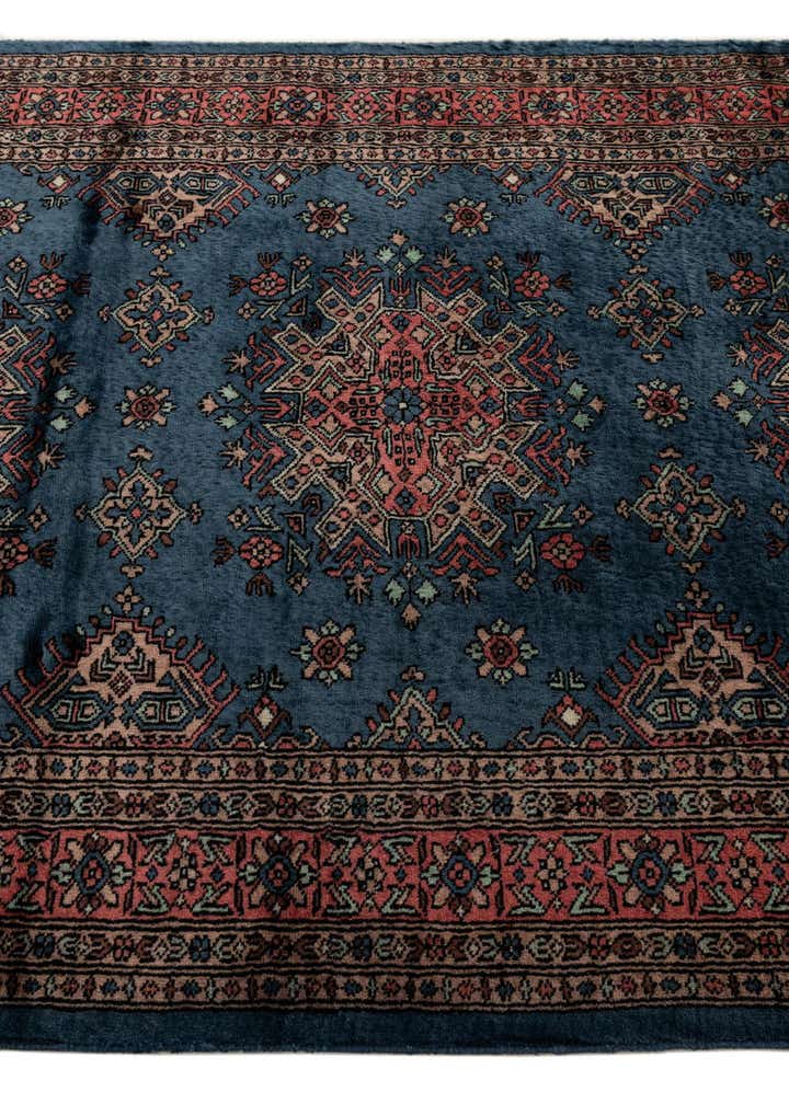 4' 3 x 6' Hand Knotted Bokhara Oriental Wool Rug