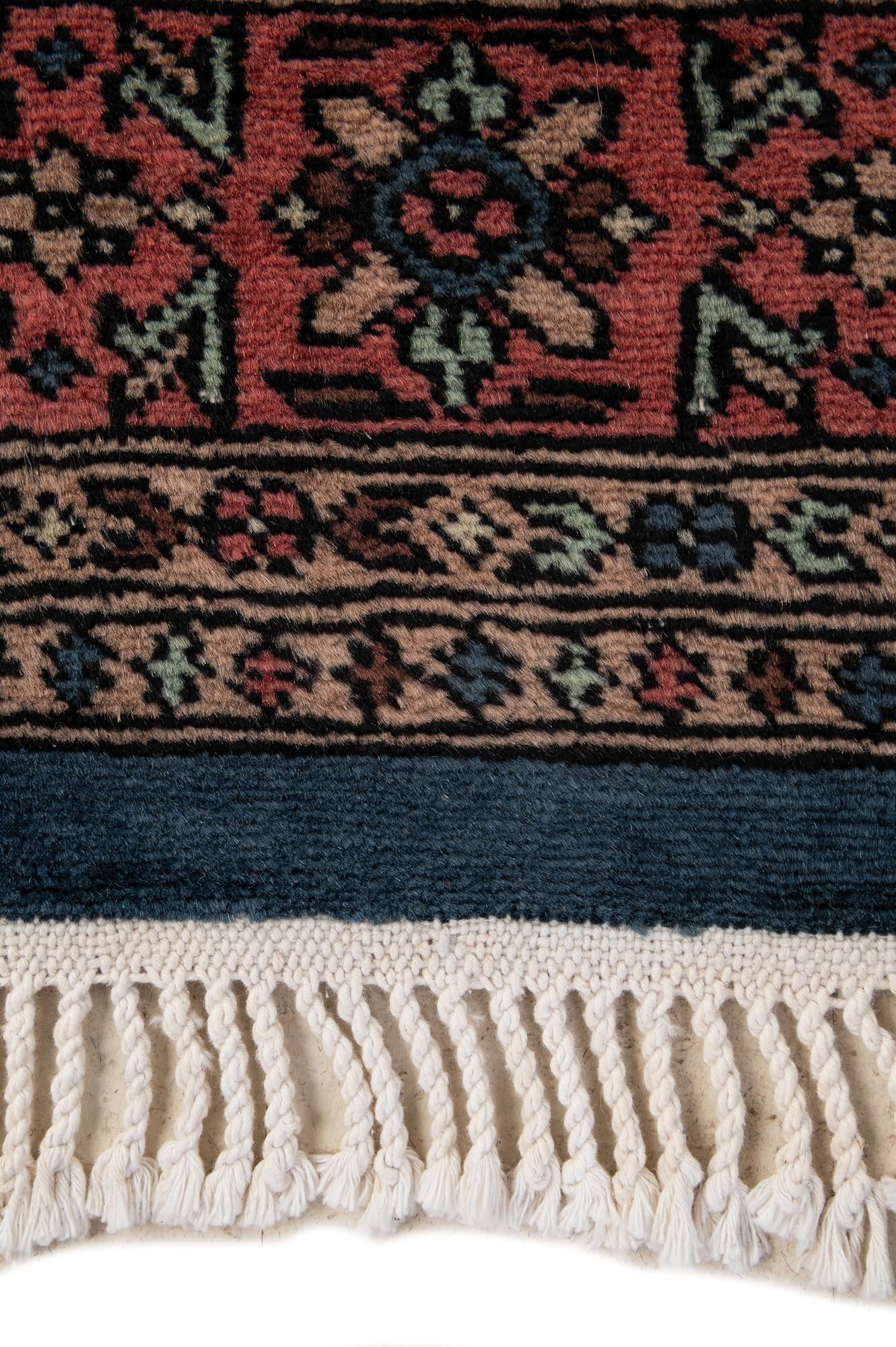 4' 3 x 6' Hand Knotted Bokhara Oriental Wool Rug