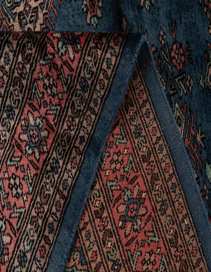 Detail image of 4' 3 x 6'  Hand Knotted Bokhara Oriental Wool Rug