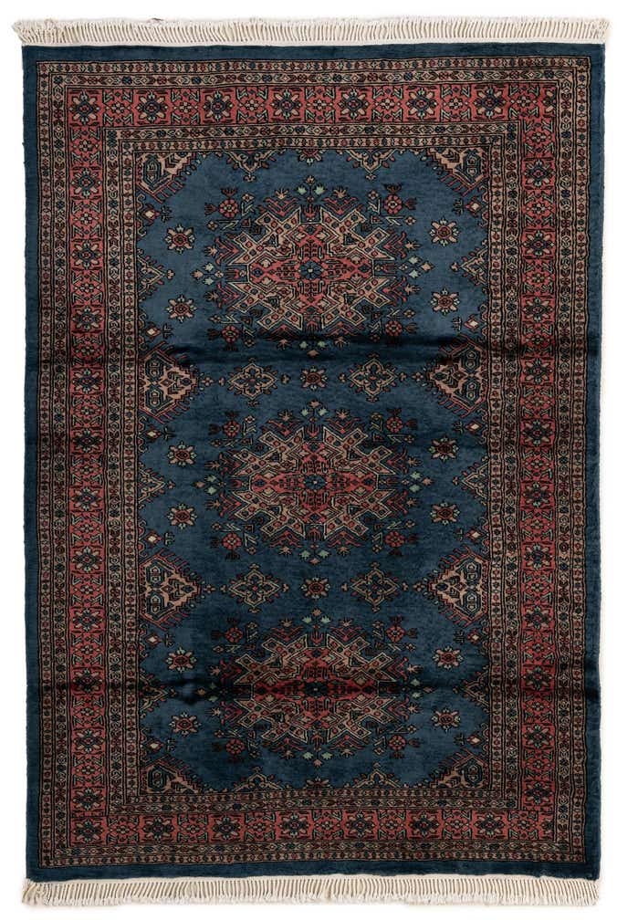 4' 3 x 6' Hand Knotted Bokhara Oriental Wool Rug