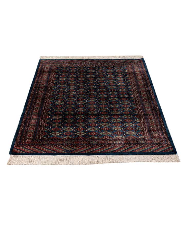 4' 2 x 5' 6 Hand Knotted Bokhara Oriental Wool Rug