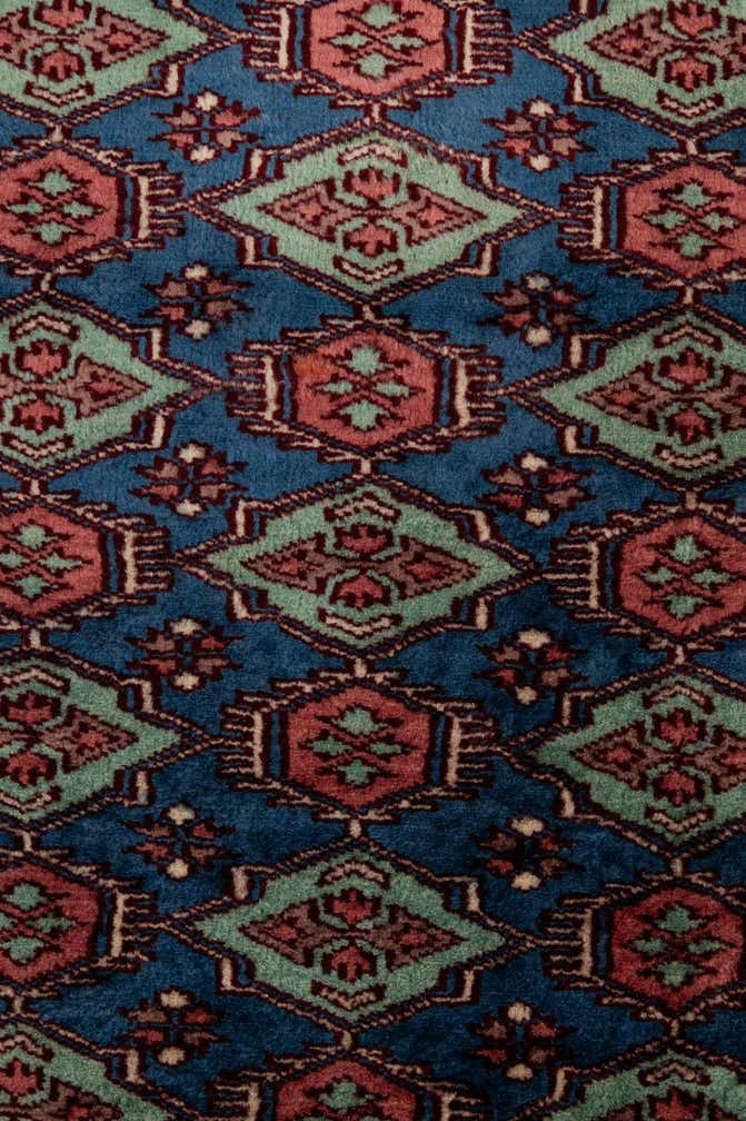 4' 2 x 5' 6 Hand Knotted Bokhara Oriental Wool Rug