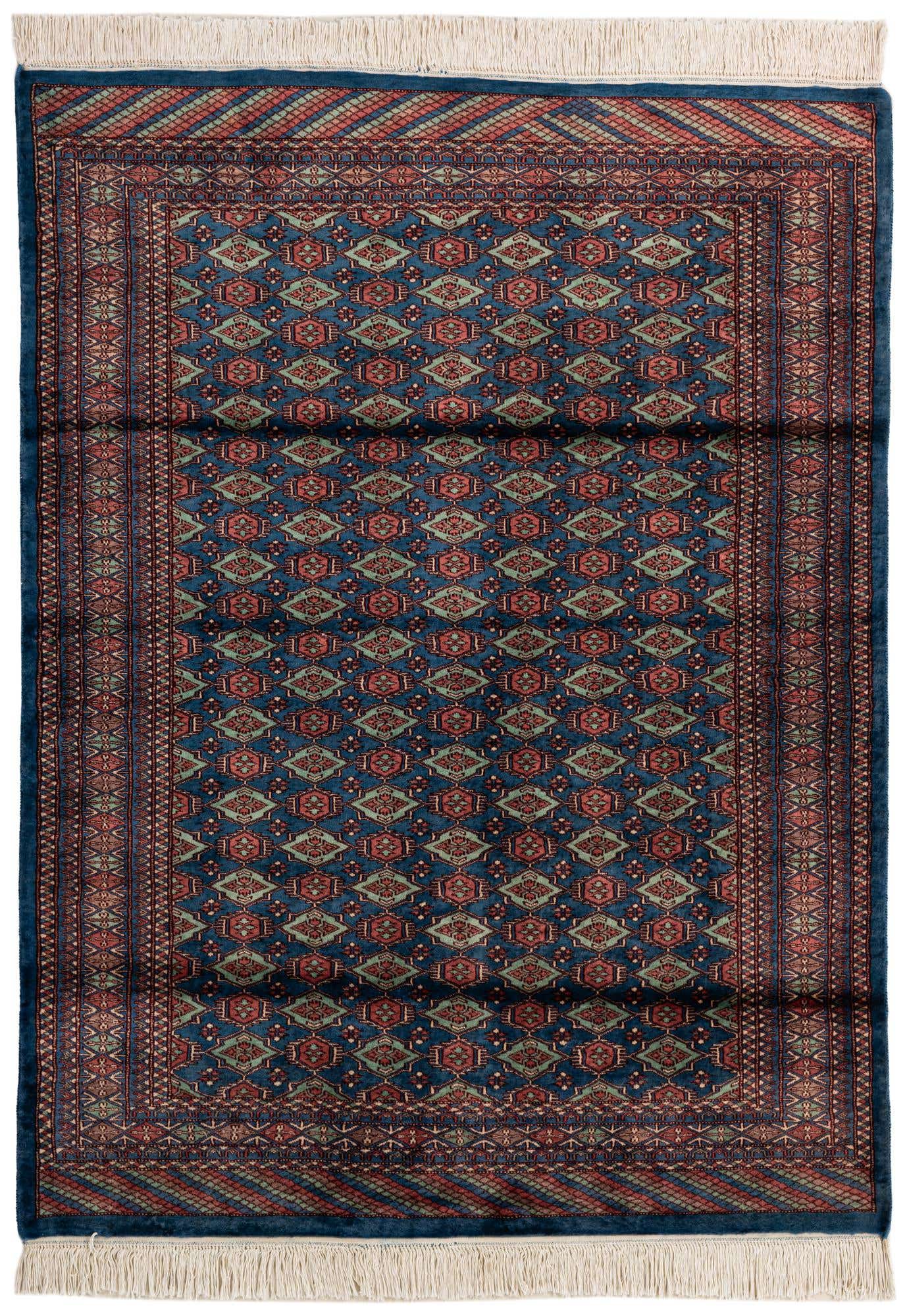 4' 2 x 5' 6 Hand Knotted Bokhara Oriental Wool Rug