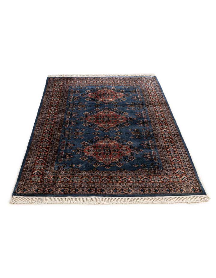 4' 2 x 6' 7 Hand Knotted Bokhara Wool Rug