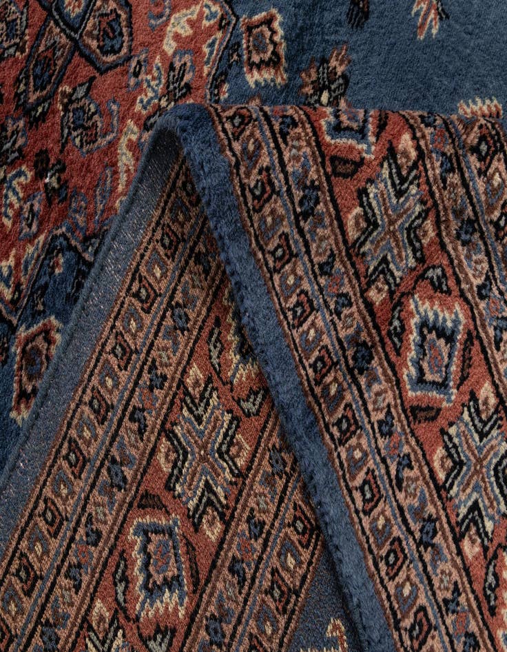 Detail image of 4' 2 x 6' 7  Hand Knotted Bokhara Wool Rug