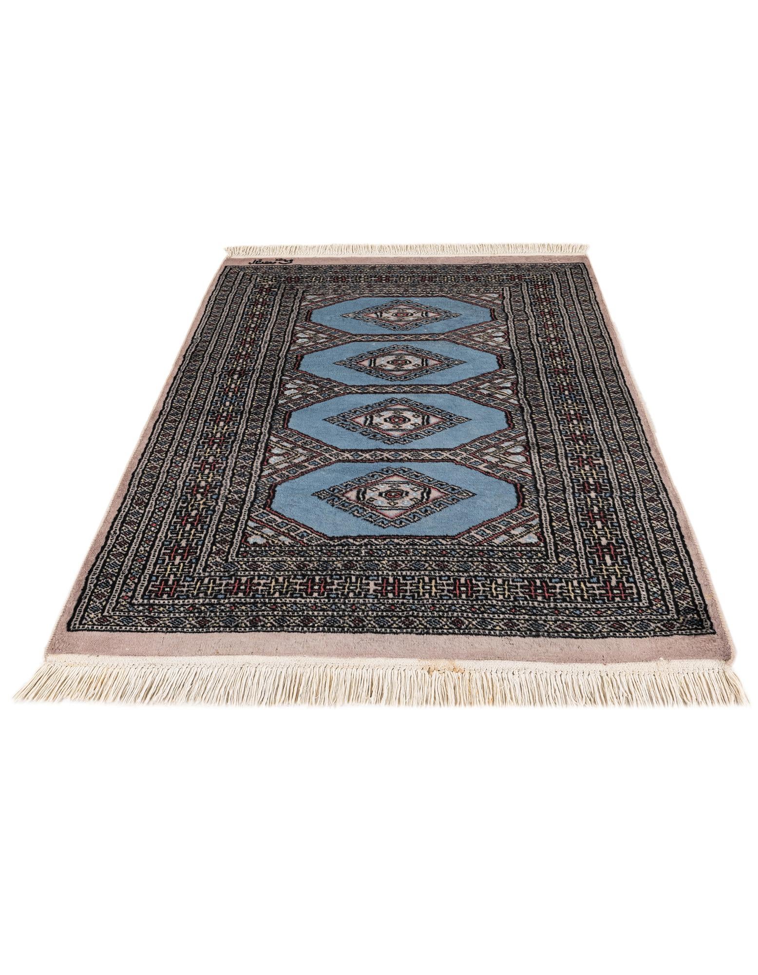2' 9 x 4' Hand Knotted Bokhara Wool Rug