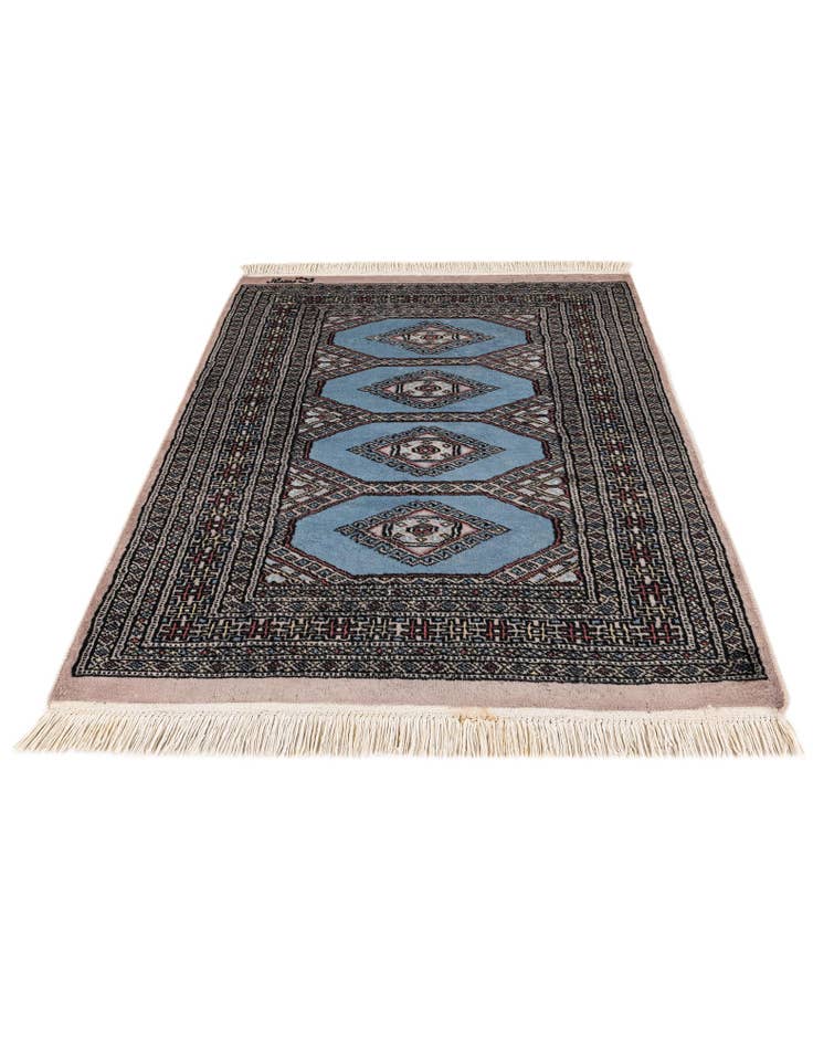 Detail image of 2' 9 x 4' Hand Knotted Bokhara Wool Rug