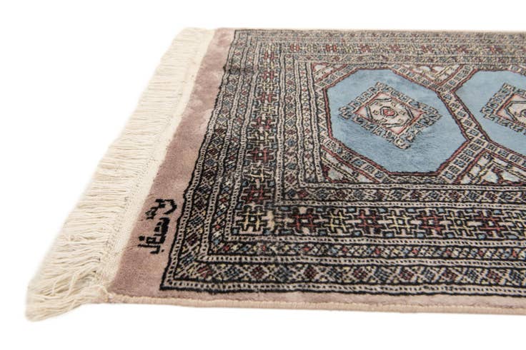 Detail image of 2' 9 x 4' Hand Knotted Bokhara Wool Rug