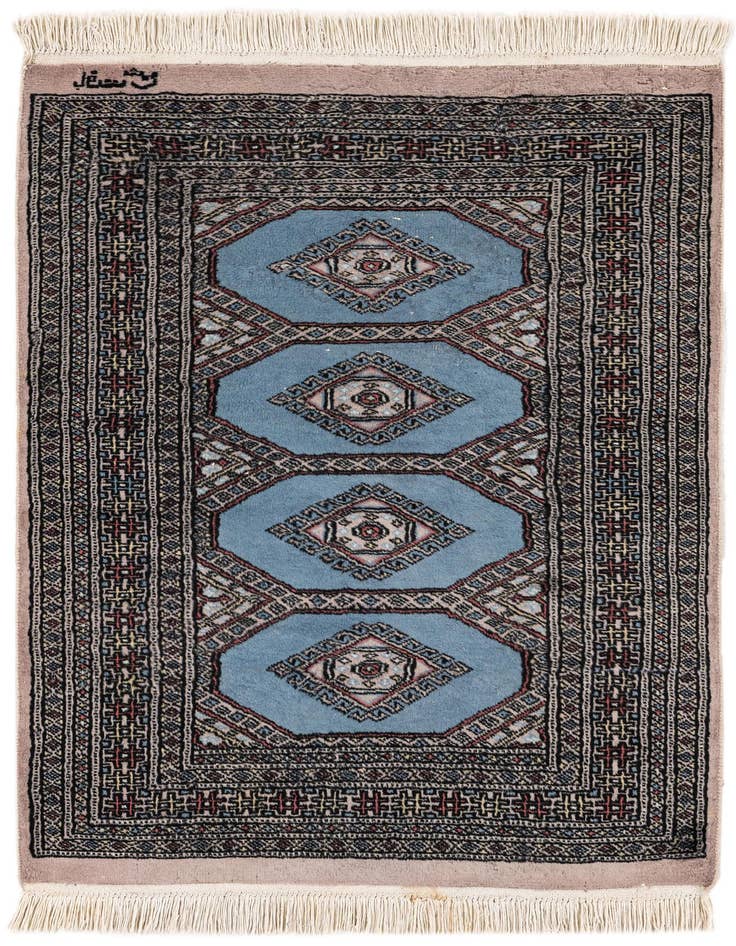 Detail image of 2' 9 x 4' Hand Knotted Bokhara Wool Rug
