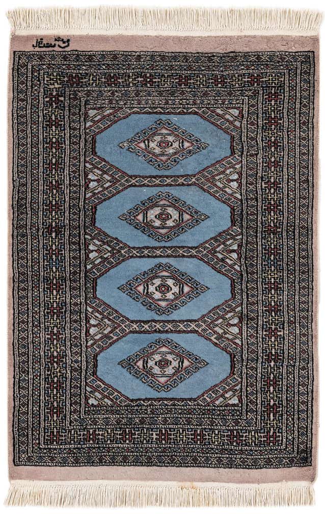 2' 9 x 4' Hand Knotted Bokhara Wool Rug