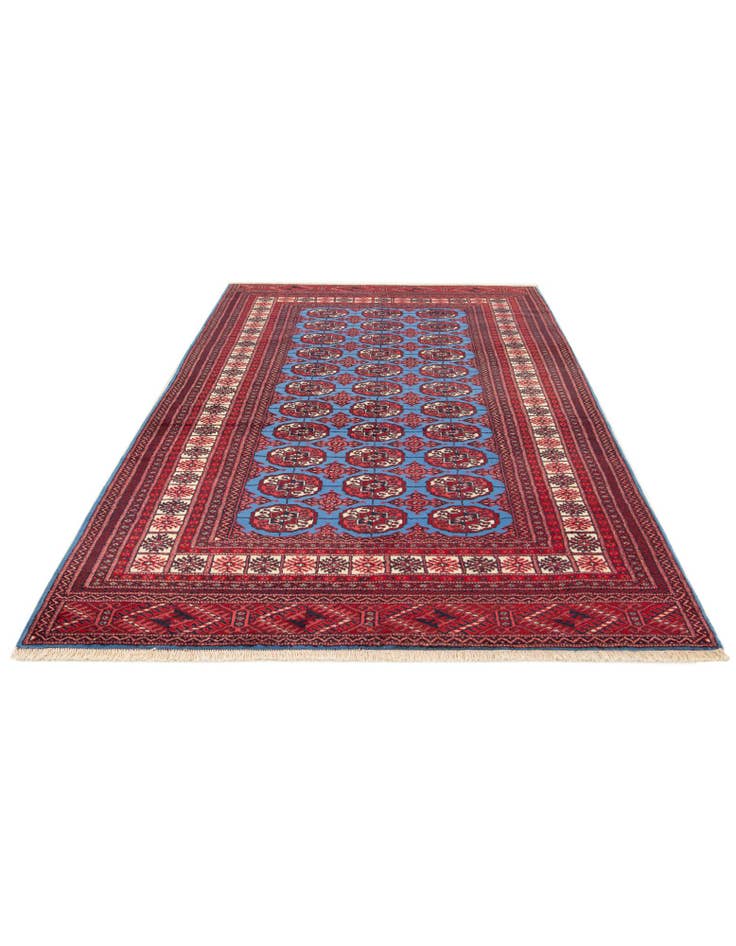 Detail image of 4' 2 x 6' 6 Hand Knotted Bokhara Wool Rug