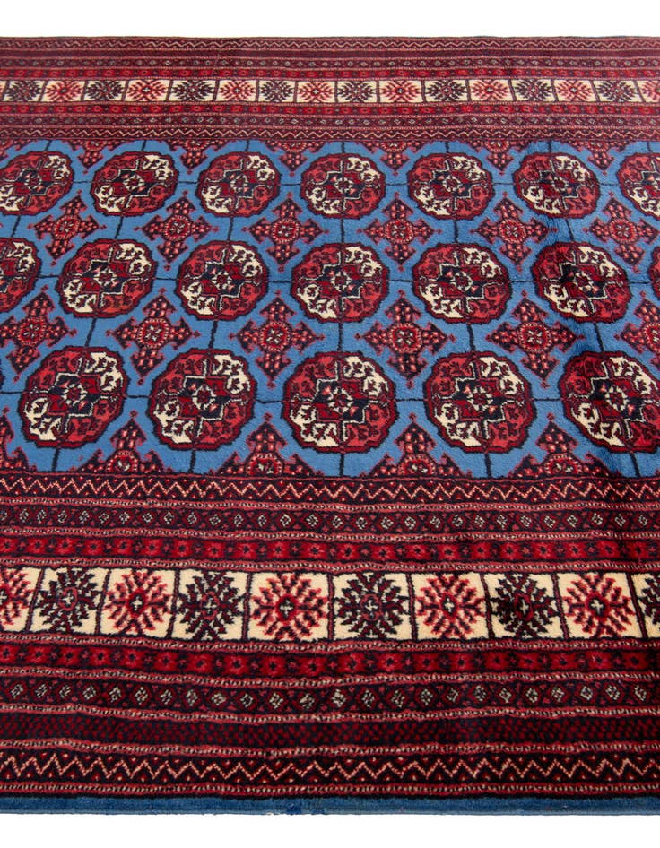 Detail image of 4' 2 x 6' 6 Hand Knotted Bokhara Wool Rug