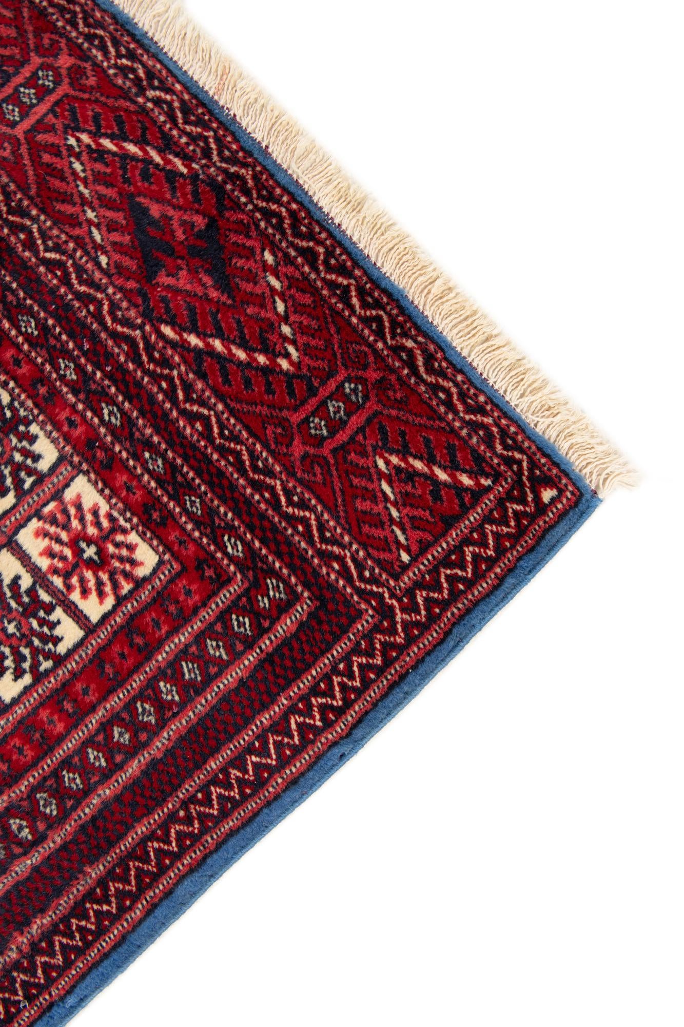 4' 2 x 6' 6 Hand Knotted Bokhara Wool Rug