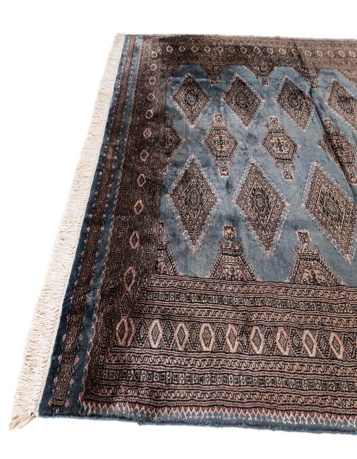 Detail image of 6' 2 x 8' 10  Hand Knotted Bokhara Oriental Rug