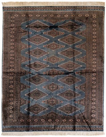 6' 2 x 8' 10  Hand Knotted Bokhara Oriental Rug