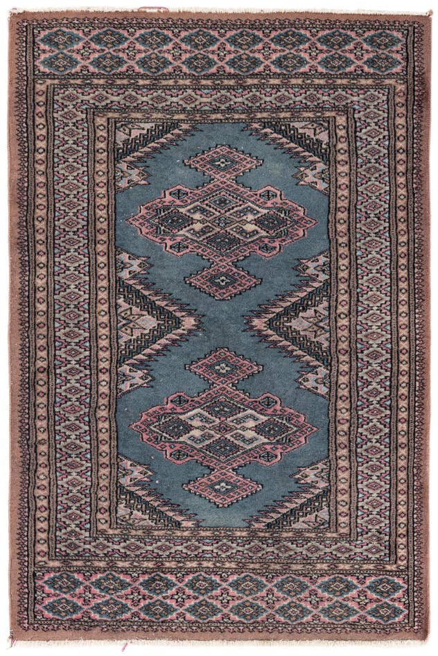 Detail image of 80cm x 120cm anudado a mano Bokhara Alfombra Oriental Lana