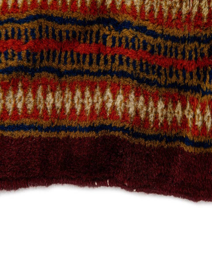 Detail image of 4' 3 x 5' 10  Hand Knotted Bokhara Oriental Wool Rug