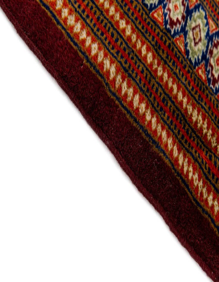 Detail image of 4' 3 x 5' 10  Hand Knotted Bokhara Oriental Wool Rug