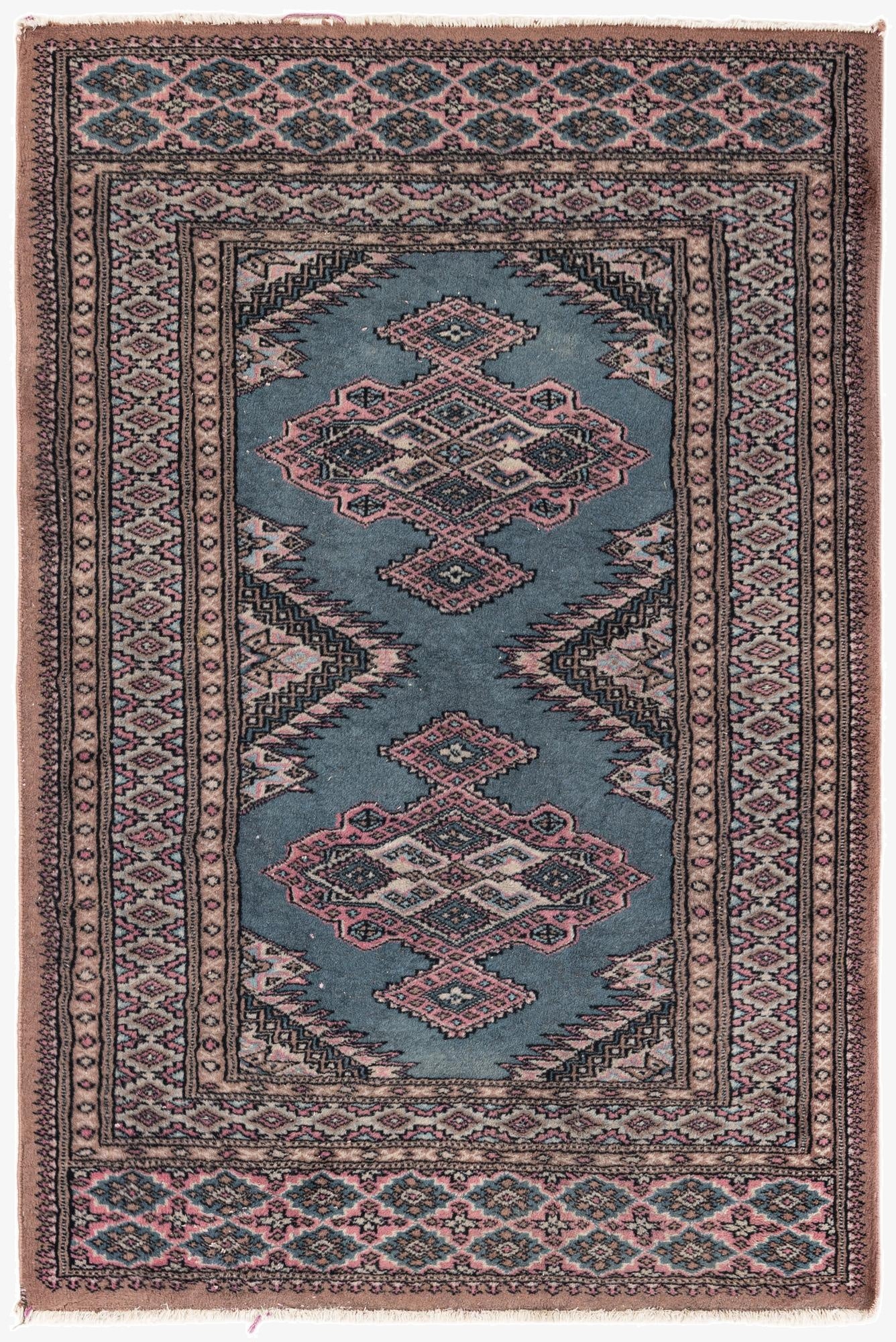 2' 7 x 4'  Hand Knotted Bokhara Oriental Wool Rug