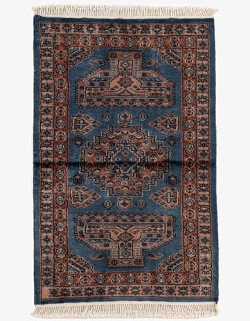 3' 1 x 5' Hand Knotted Bokhara Oriental Wool Rug