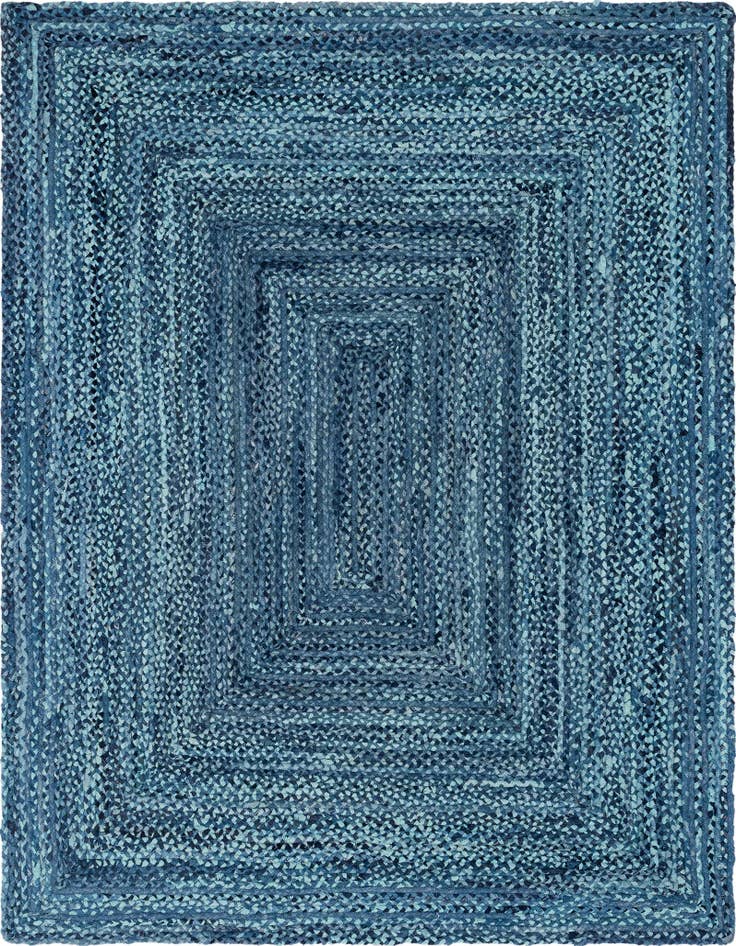 Detail image of 8' x 10' Handmade Braided Chindi Rug