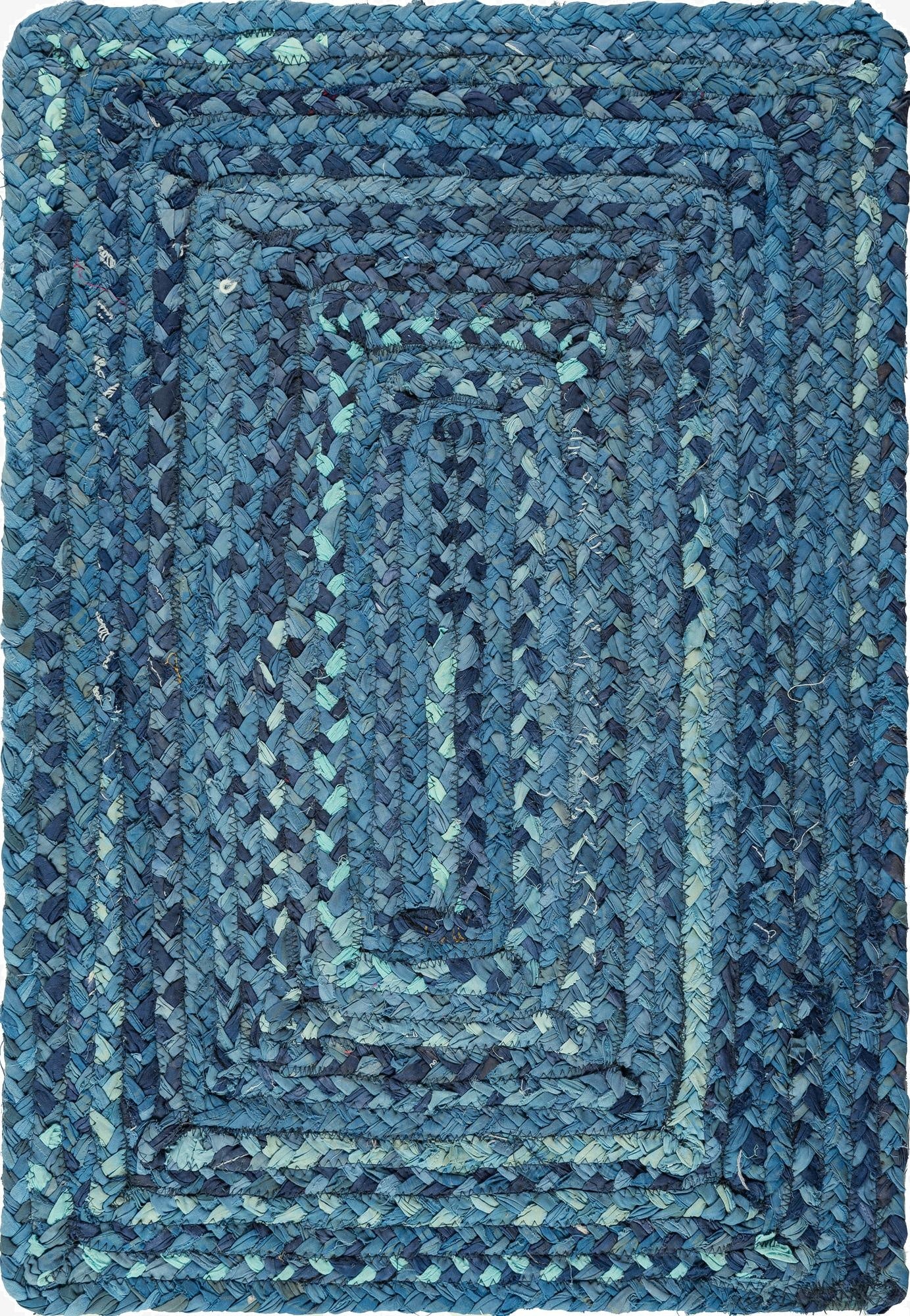 Primary image 2' x 3' 1  Hand Braided Chindi Rug