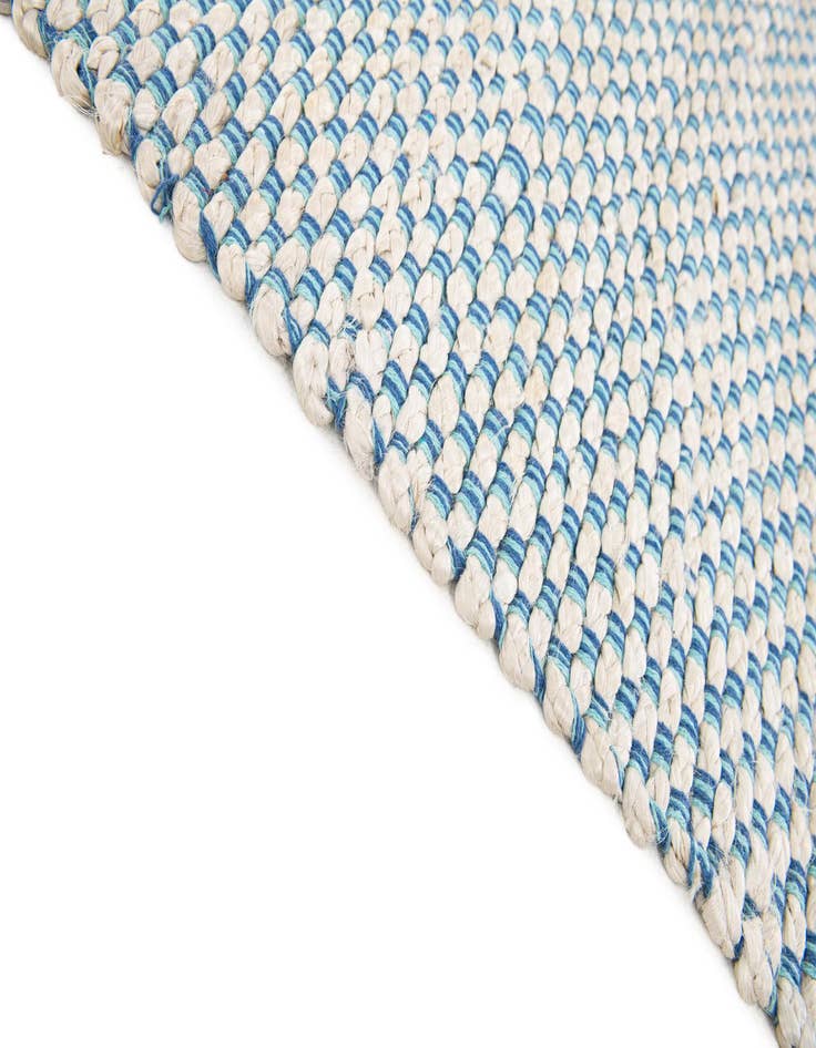 Detail image of 4' x 5' 8 Hand Woven Braided Jute Rug