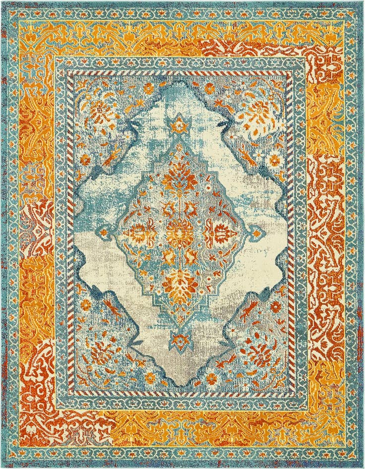 Detail image of 8' x 10' Washable Carnevale Rug