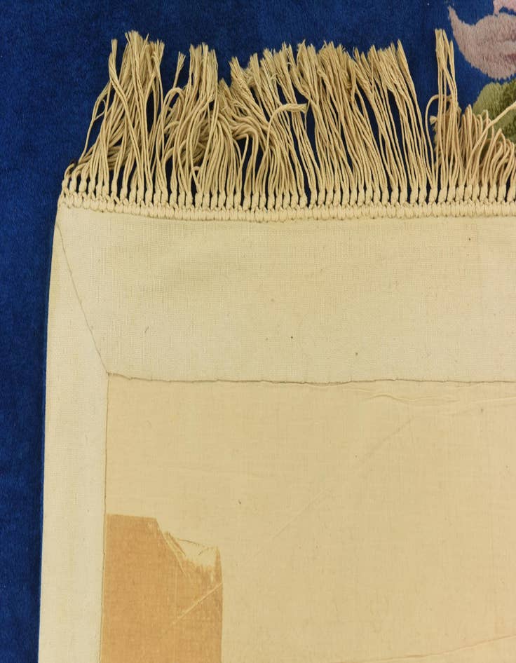 Detail image of 7' 6 x 10' 7 Hand Knotted Carved Pekin Wool Rug