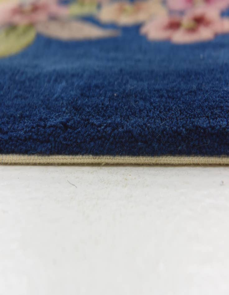 Detail image of 7' 6 x 10' 7 Hand Knotted Carved Pekin Wool Rug