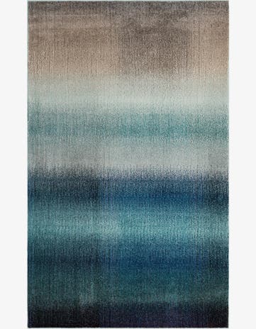 Blue Washable Casablanca Rug