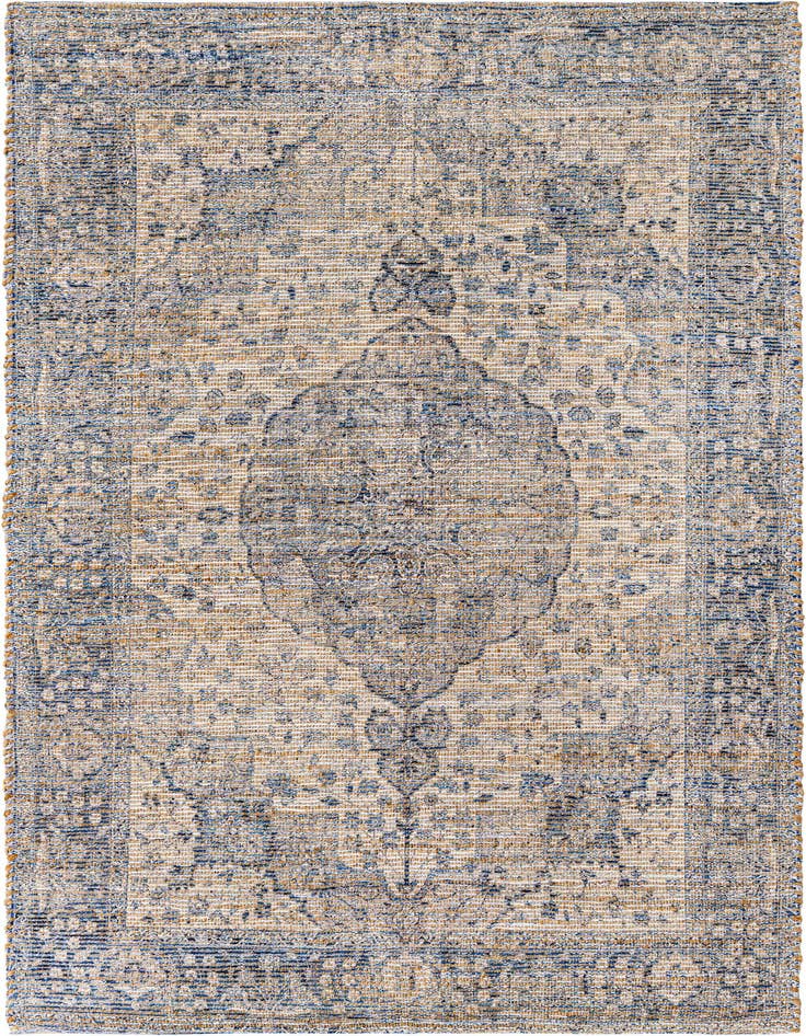Detail image of 5' 3 x 8' Hand Woven Chenille Jute Rug