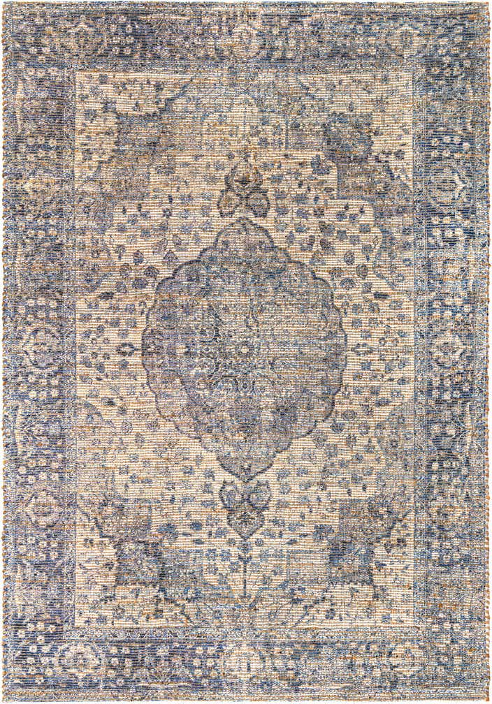 6' 1 x 9' Hand Woven Chenille Jute Rug