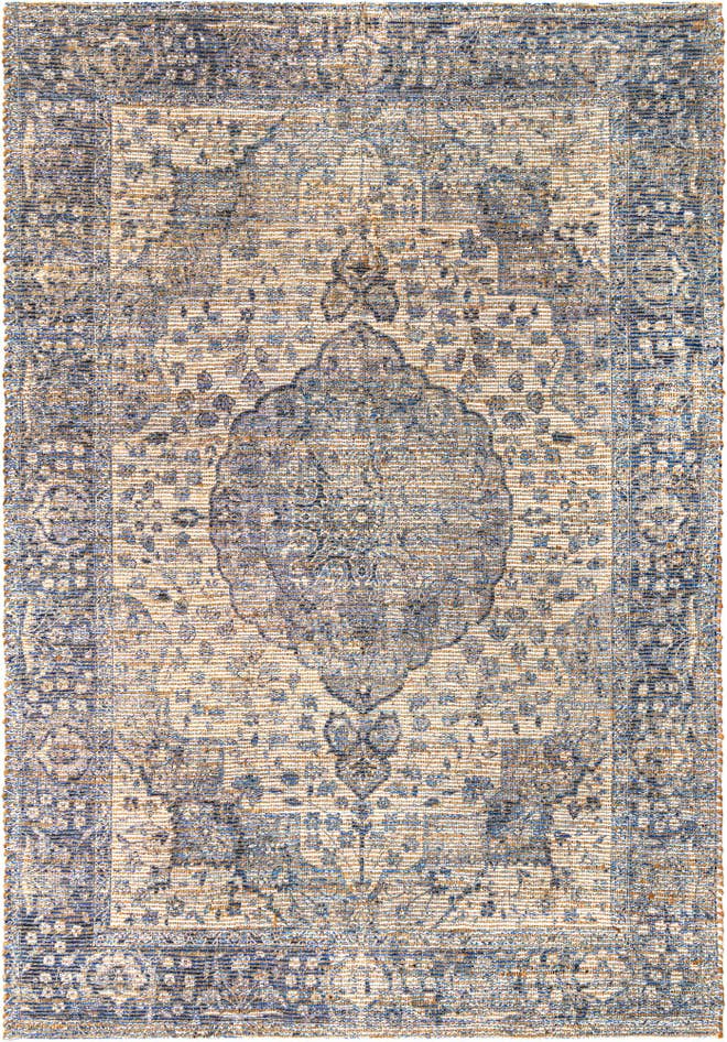 Detail image of 6' 1 x 9' Hand Woven Chenille Jute Rug