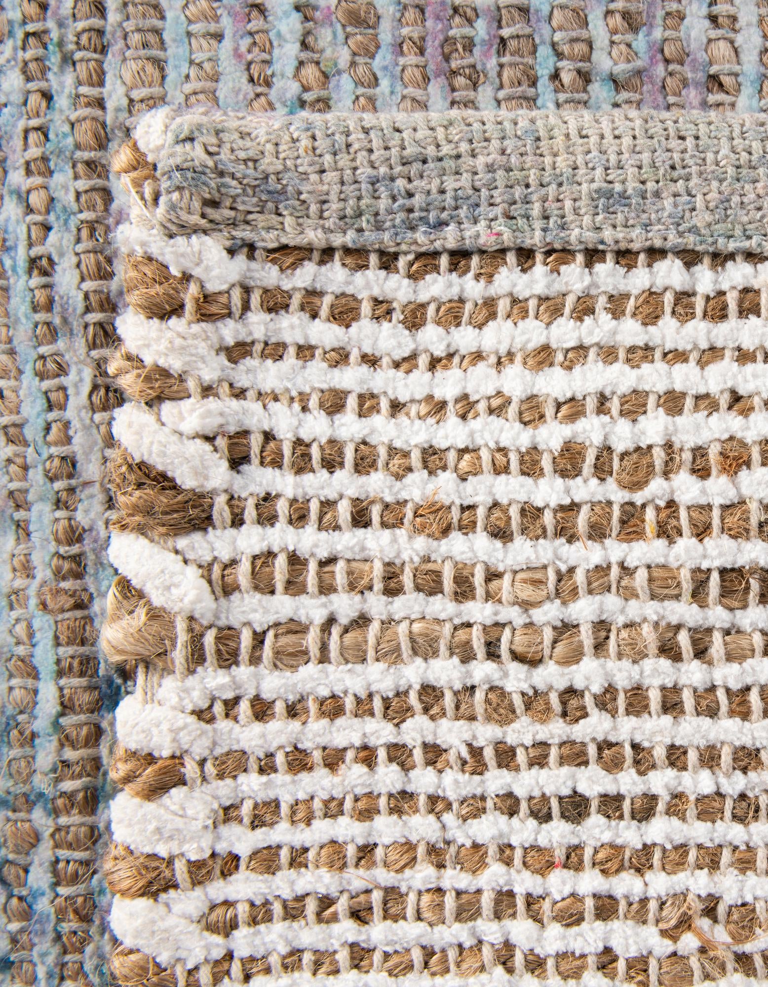 2' x 3' 1 Hand Woven Chenille Jute Rug