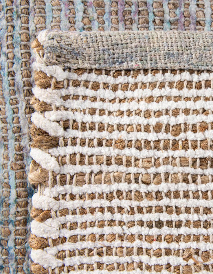 Detail image of 7' 10 x 10' Hand Woven Chenille Jute Rug