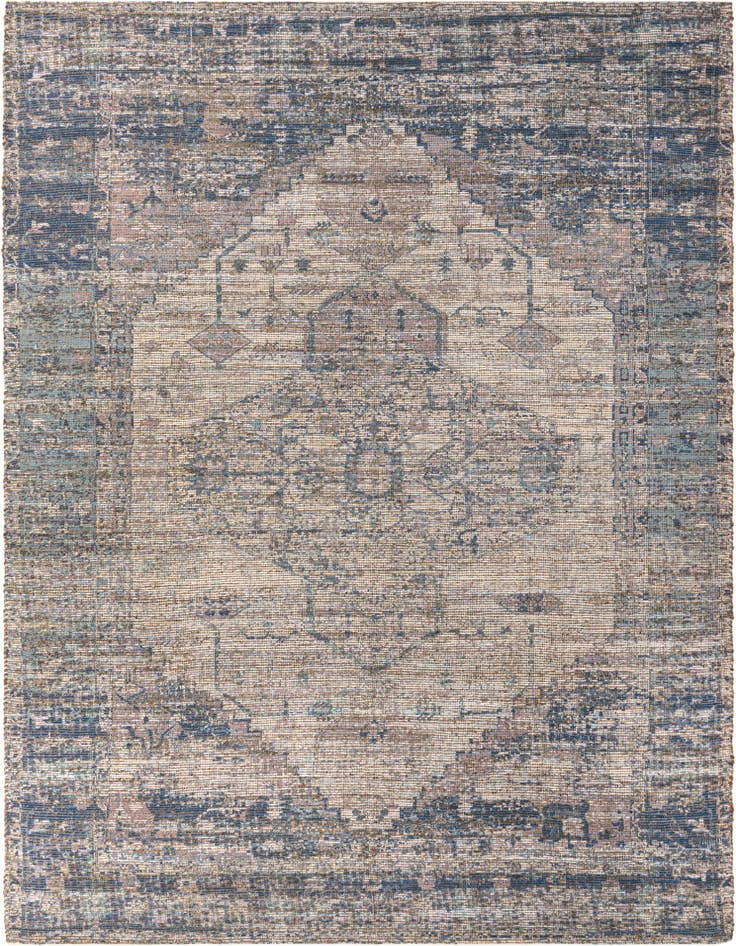 Detail image of 9' x 12' Hand Woven Chenille Jute Rug
