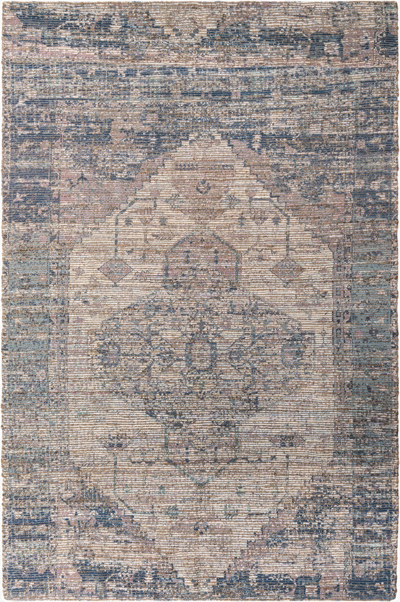 Primary image 6' 1 x 9'  Hand Woven Chenille Jute Rug