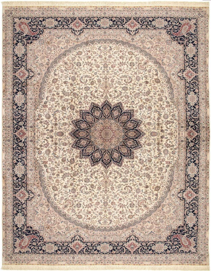 Detail image of 8' 4 x 11' 8 Hand Knotted China Fine Silk Rug