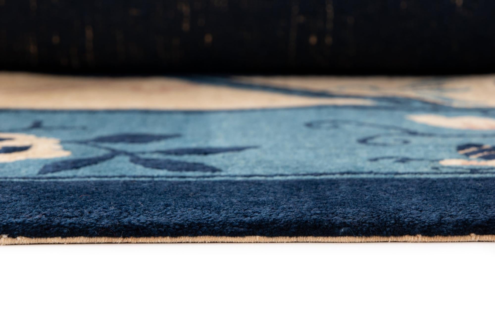 9' 1 x 11' 9 Hand Knotted China Peking Rug