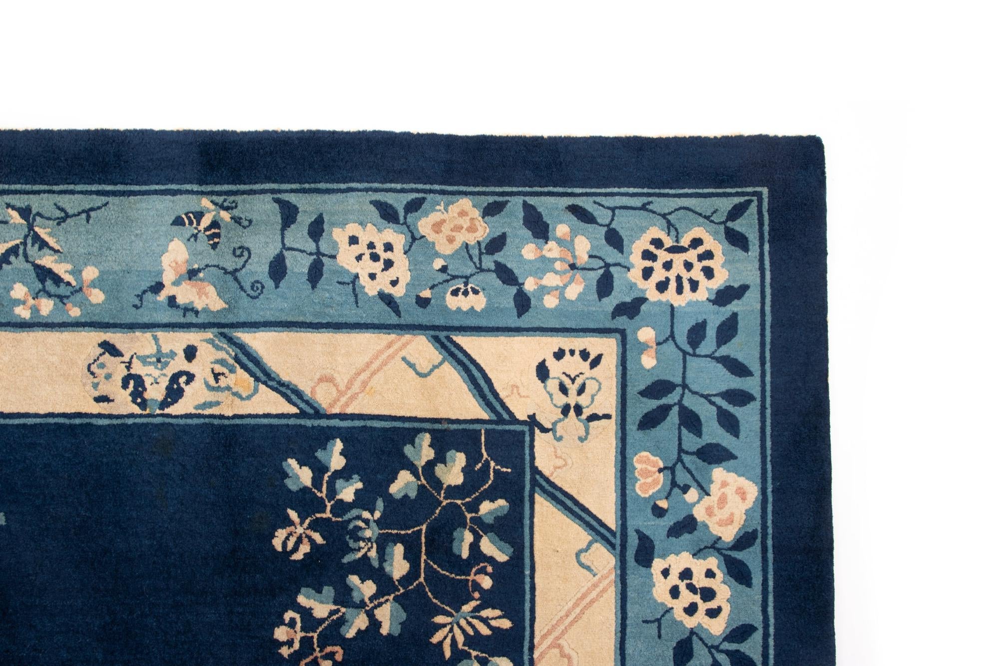 9' 1 x 11' 9 Hand Knotted China Peking Rug