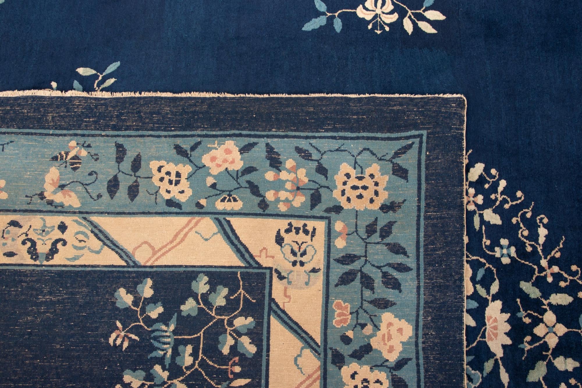 9' 1 x 11' 9 Hand Knotted China Peking Rug